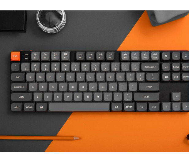 Keychron K1Max H1 LowProfile Gateron Mechanical Red RGB HotSwap TKL - 1507473 - zdjęcie 5
